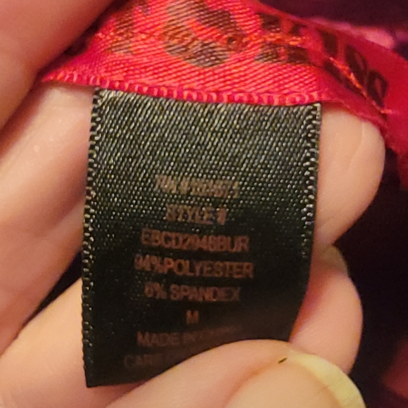 Vintage 1990's Hot Kiss Crushed Velvet Mini Dress, size M - Picture 6 of 6